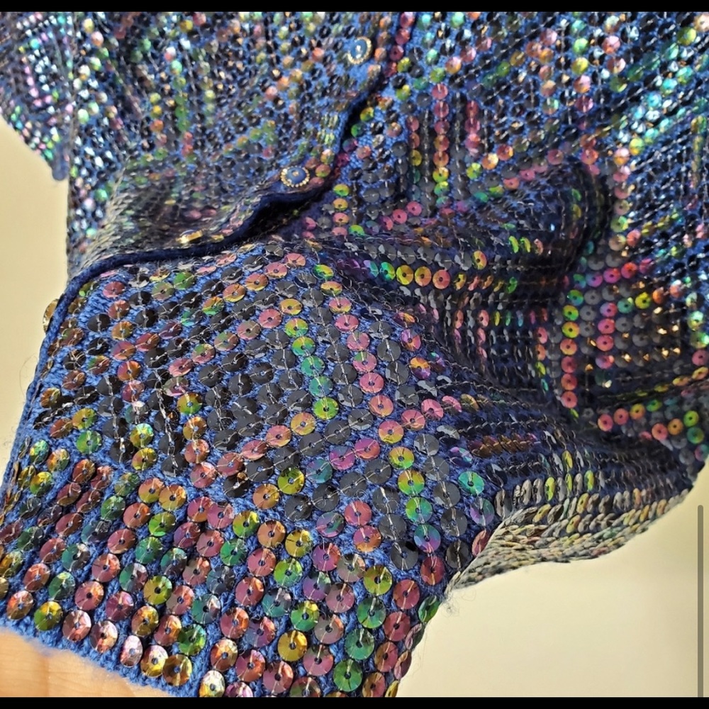 *sold* Free People Iridescent Cardigan - Picture 6 of 10